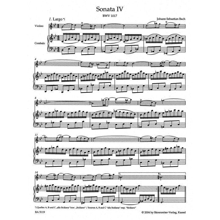 6 SONAT NA SKRZYPCE I KLAWESYN BWV 1014-1019 VOL.2