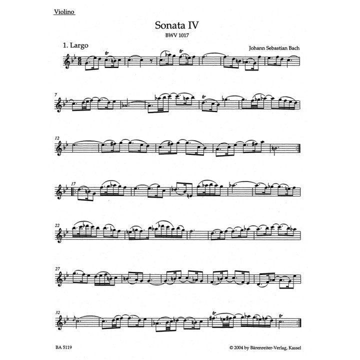 6 SONAT NA SKRZYPCE I KLAWESYN BWV 1014-1019 VOL.2