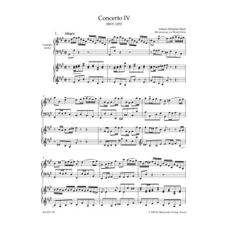 KONCERT NR 4 A-DUR BWV1055 NA KLAW.I SMYCZ./WYC./