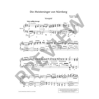 DIE MEISTERSINGER VON NURNBERG  / VOCAL SCORE