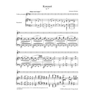 KONZERT D-DUR  OP.77 FOR VIOLIN AND ORCHESTRA