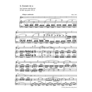3 SONATAS FOR VIOLIN & PIANO OP.137, 1-3 D 384,385