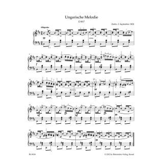 LATE PIANO PIECES