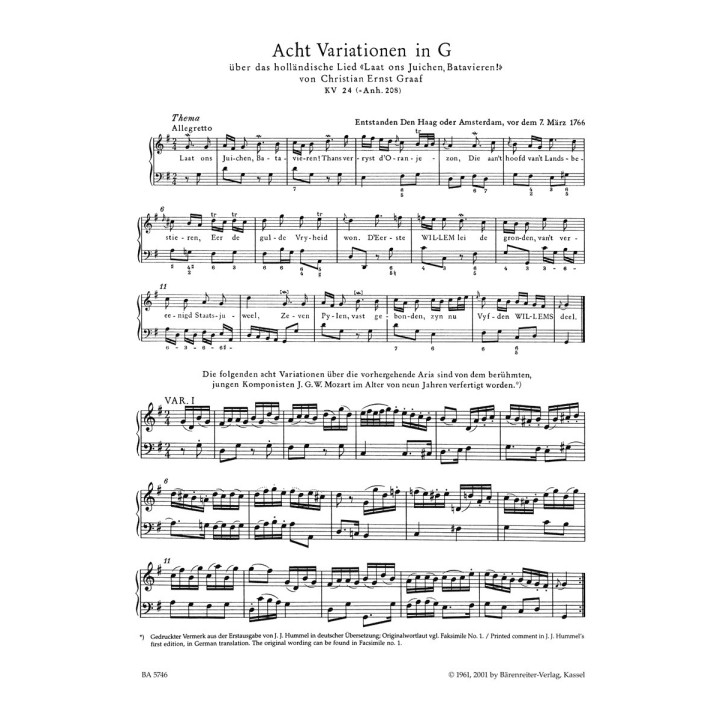 VARIATIONS FOR PIANO