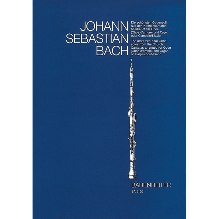 BACH J.S. BA8153, CANTATAS ARR. FOR OBOE AND ORGAN