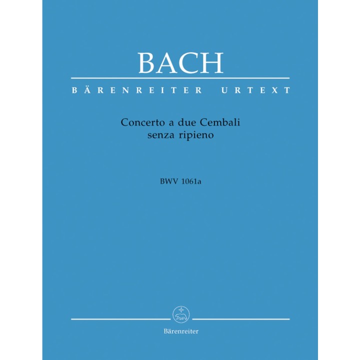 BACH J.S. BA5245, CONCERTO A DUE CEMBALI BWV 1061A