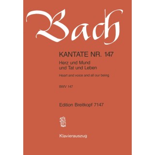 BACH J.S. EB7147, KANTATE NR 147 BWV 147