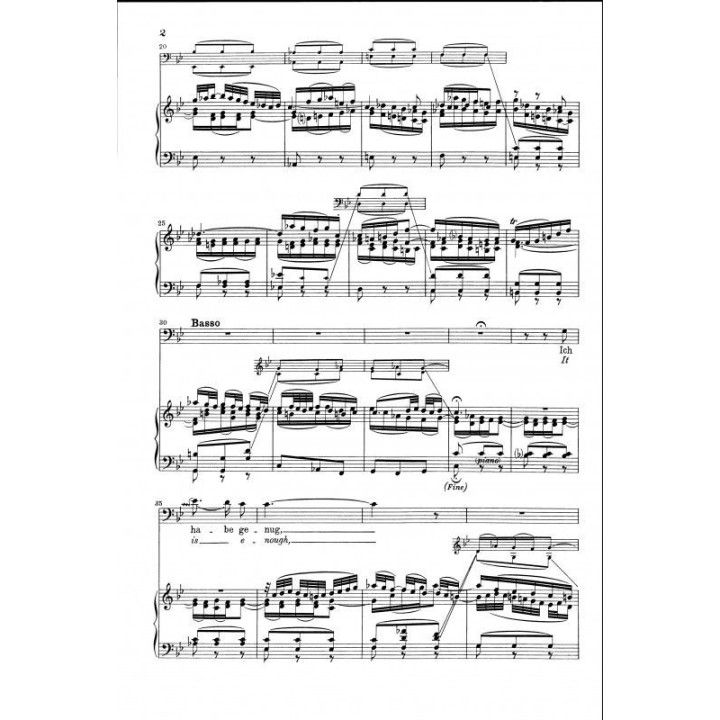 BACH J.S. EB7082, KANTATE NR 82  BWV 82