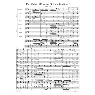 BACH J.S. BA 5193A, MOTETS  BWV 225-230   VOCAL SC