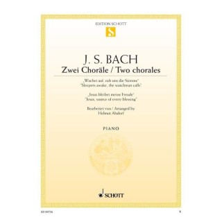 BACH J.S. ED09736, TWO CHORALES BWV 140, BWV 147 F