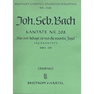BACH J.S..  EB 4708, KANTATE NR 208 BWV 208 / VOCA