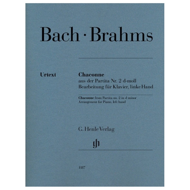 BACH BRAHMS HN 1187, CHACONNE FROM PARTIATA NO.2