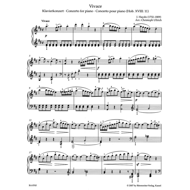 BARENTEITER PIANO ALBUM BA8765, CLASSICAL