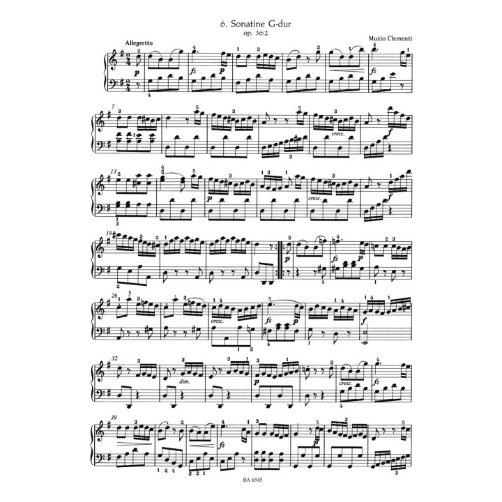 BARENTEITER PIANO ALBUM BA6545, SONATINEN VOL.1