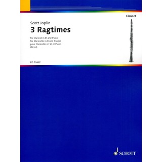 3 RAGTIMES FOR CLARINET & PIAN