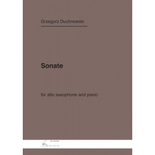 SONATE for alto saxophone and piano