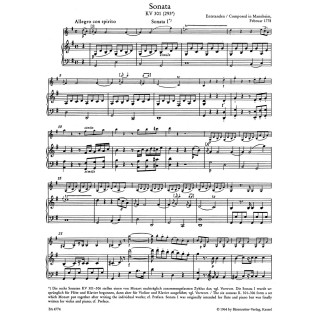 SONATAS FOR PIANO & VIOLIN KV 301-306, 296, 378
