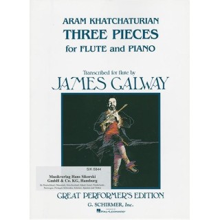 3 PIECES FOR FLUTE & PIANO / TR. J. GALWAY
