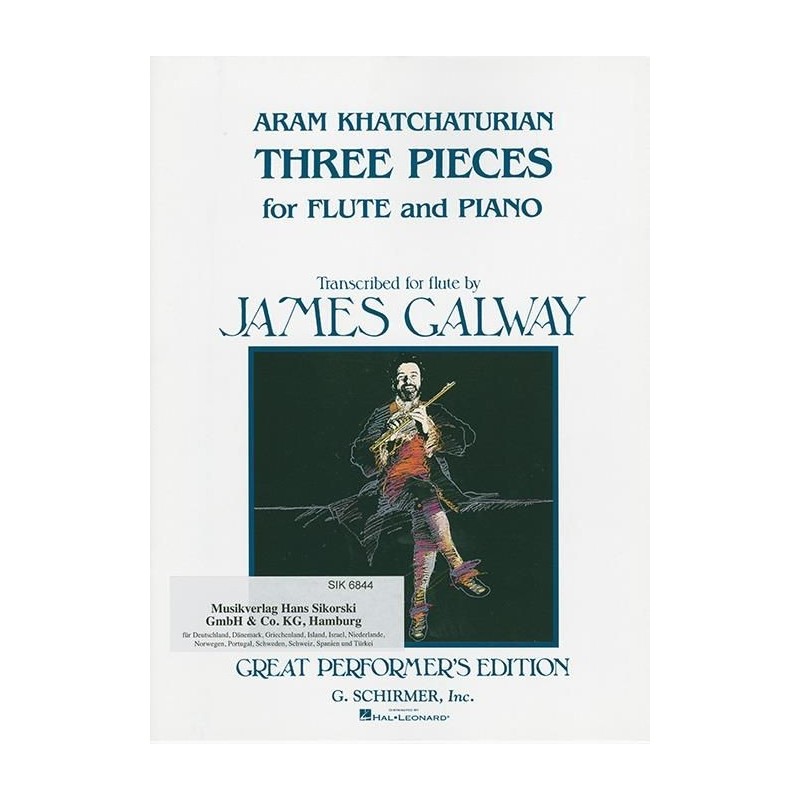 3 PIECES FOR FLUTE & PIANO / TR. J. GALWAY