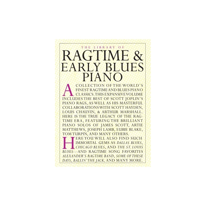 RAGTIME & EARLY BLUES PIANO