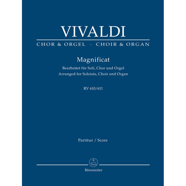 MAGNIFICAT ARR. FOR SOLOISTS, CHOIR AND ORGAN   RV