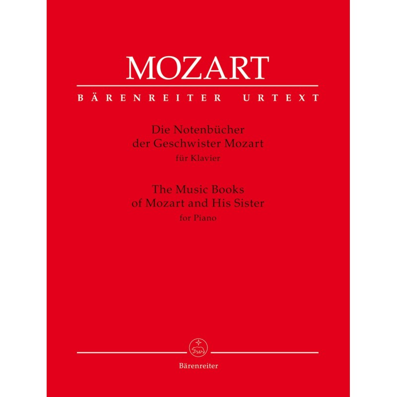 MUSIC BOOKS OF MOZART AND HIS SISTER FOR PIANO