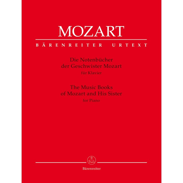 MUSIC BOOKS OF MOZART AND HIS SISTER FOR PIANO
