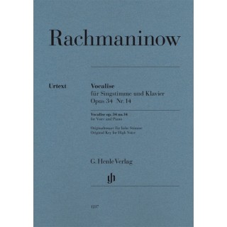 VOCALISE OP.34 NO.14 FOR VOICE & PIANO