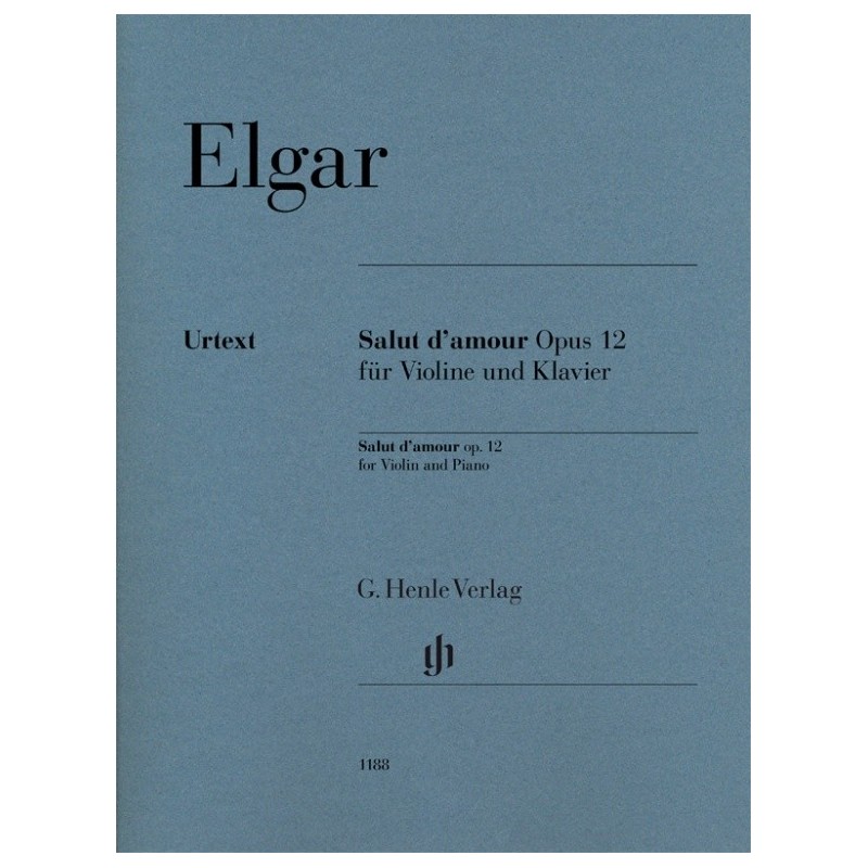 SALUT D'AMOUR OP.12 FOR VIOLIN & PIANO