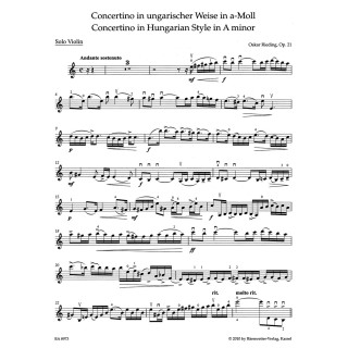 CONCERTINO IN HUNGARIAN STYLE OP.21